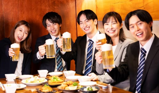 研修後のお食事に