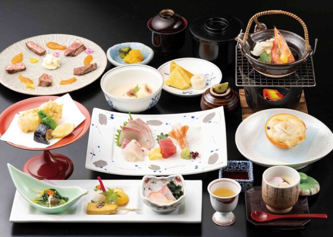 【長州会席プラン】地元の旬の厳選食材を使った「長州会席」です。ちょっぴり贅沢なひと時を・・・ 。
