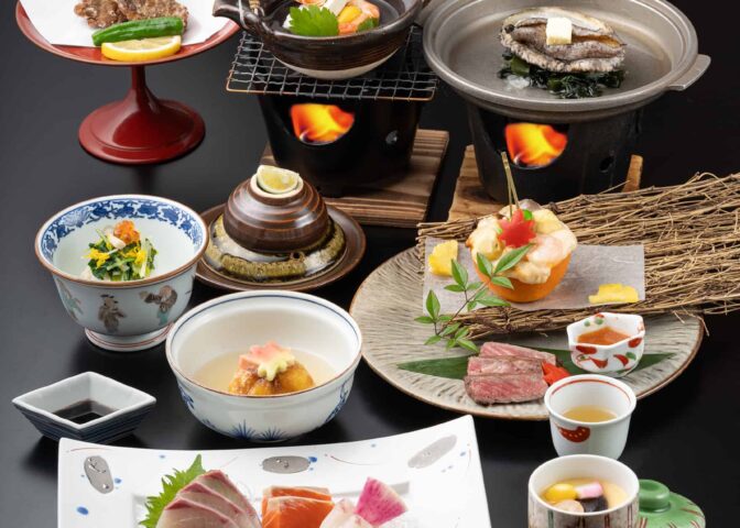 【長州会席プラン】地元の旬の厳選食材を使った「長州会席」です。ちょっぴり贅沢なひと時を・・・ 。